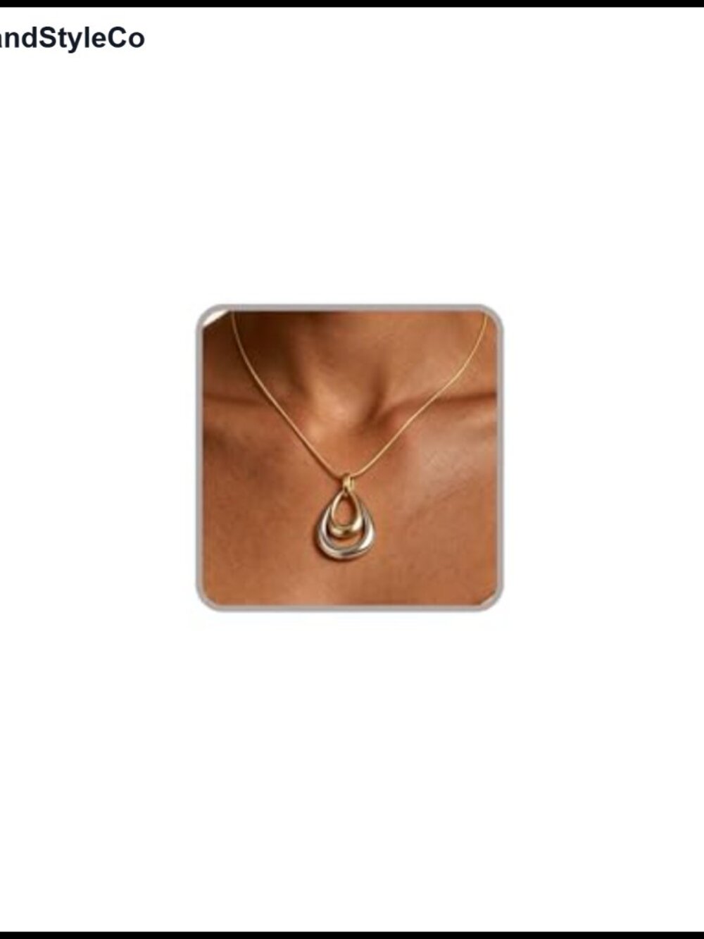 Chunky Statement Pendant Necklace Electroplated Alloy Wax Rope Chain